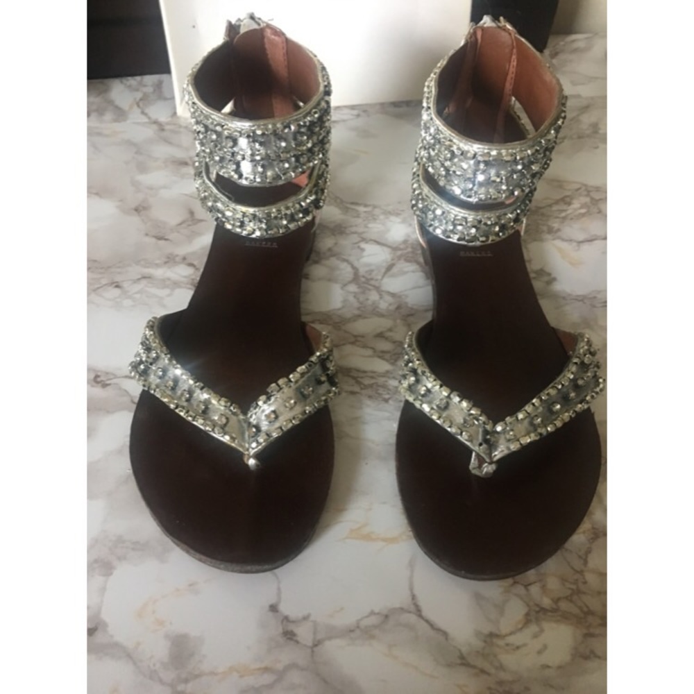 Silver sandals